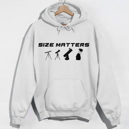Size Matters Telescope Hoodie - White Hoodie